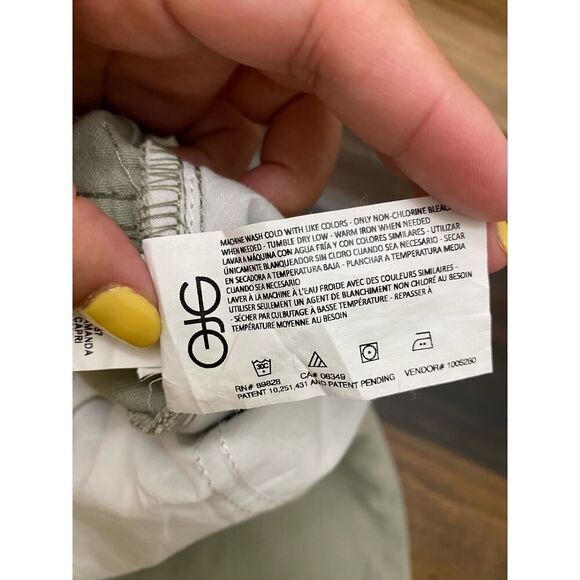 Gloria Vanderbilt Amanda Capri All Around Slimming Effect Green Plus Size 20W - Picture 8 of 9